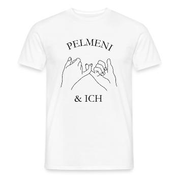 Pelmeni und ich - Männer T-Shirt - Weiß - Vorne - AI Model Male 178 dark (178cm)