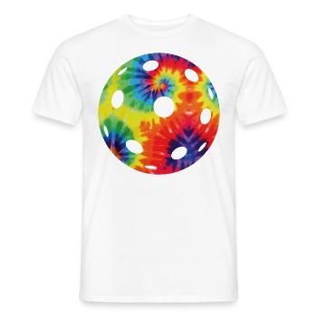 Pickleball Tie Dye Retro 80s 90s - Men's T-Shirt - white - Front - AI Model Male 178 dark (178cm)