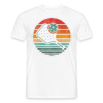 Pickleball Retro Vintage - T-shirt homme - blanc - Devant - AI Model Male 178 dark (178cm)