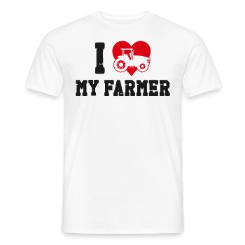 Farming Farmer Wife Girl - Männer T-Shirt - Weiß - Vorne - AI Model Male 178 dark (178cm)