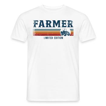 Farming Farmer Retro Vintage - Männer T-Shirt - Weiß - Vorne - AI Model Male 178 dark (178cm)