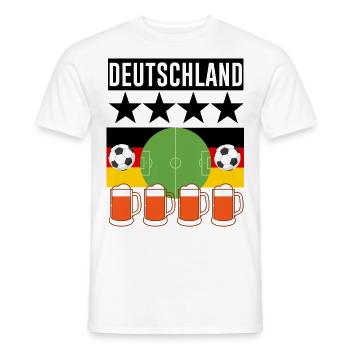 Germany Football - Men's T-Shirt - white - Front - AI Model Male 178 dark (178cm)