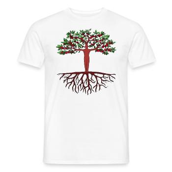 Homme-Arbre - T-shirt homme - blanc - Devant - AI Model Male 178 dark (178cm)