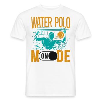 Water Polo Water Polo Mode On - Männer T-Shirt - Weiß - Vorne - AI Model Male 178 dark (178cm)