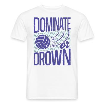 Water Polo Vintage Dominate Or - T-shirt homme - blanc - Devant - AI Model Male 178 dark (178cm)