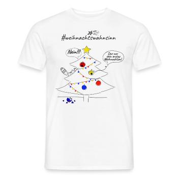 Der Kugelschreck - Männer T-Shirt - Weiß - Vorne - AI Model Male 178 dark (178cm)
