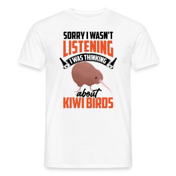 Kiwi Vogel lustiger Spruch Neuseeland Kiwi - Männer T-Shirt - Weiß - Vorne - AI Model Male 178 dark (178cm)