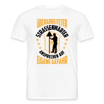 Überarbeiteter Straßenwärter Straßenwart - Männer T-Shirt - Weiß - Vorne - AI Model Male 178 dark (178cm)