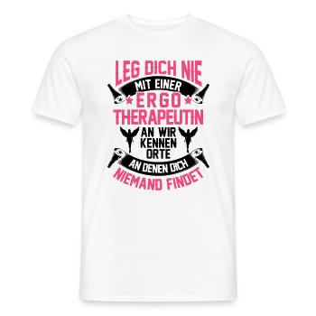 Ergotherapeutin kennen Orte Ergotherapie - Männer T-Shirt - Weiß - Vorne - AI Model Male 178 dark (178cm)
