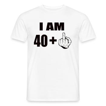 41 Geburtstag - Männer T-Shirt - Weiß - Vorne - AI Model Male 178 dark (178cm)