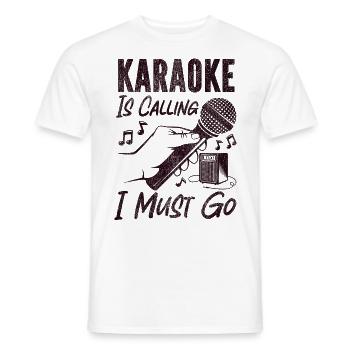 Karaoke Singer Vintage Karaoke Is - Männer T-Shirt - Weiß - Vorne - AI Model Male 178 dark (178cm)