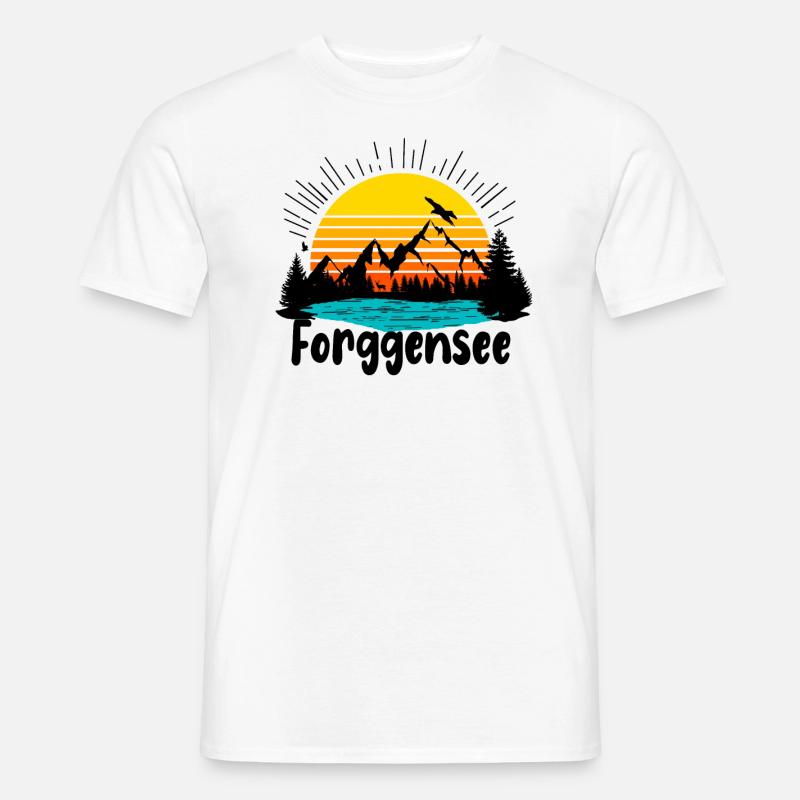 Forggensee - Männer T-Shirt - Weiß