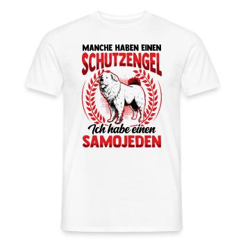 Ich habe einen Owtscharka Kaukasischer Owtscharka - Männer T-Shirt - Weiß - Vorne - AI Model Male 178 dark (178cm)