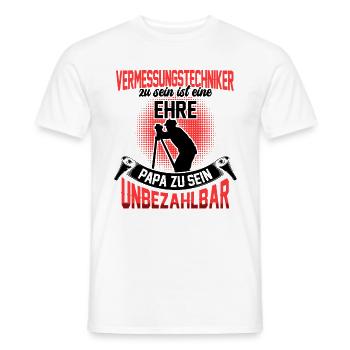 Vermessungstechniker ist eine Ehre Vermesser - Männer T-Shirt - Weiß - Vorne - AI Model Male 178 dark (178cm)