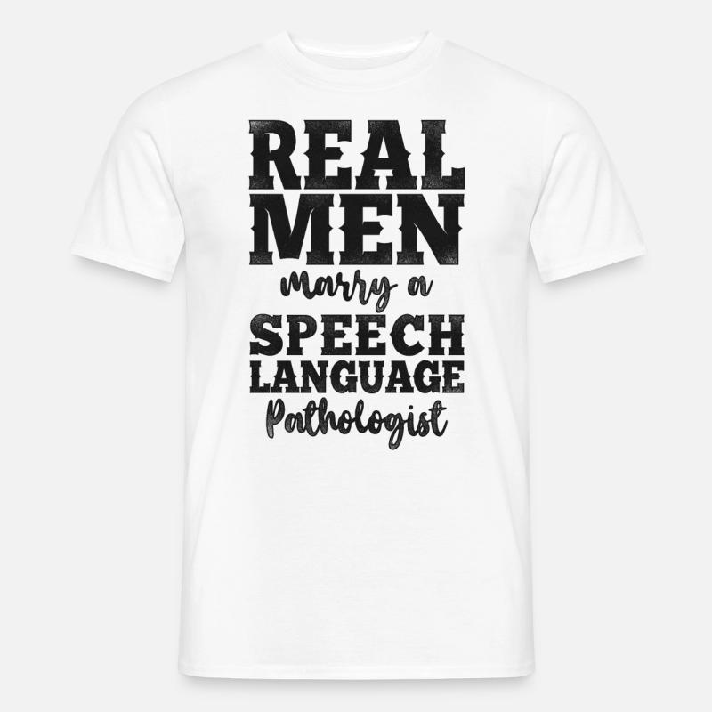 Speech Therapist Therapy Assistant - Männer T-Shirt - Weiß