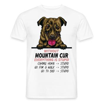 Ohne Berg-Cur ist alles doof - Männer T-Shirt - Weiß - Vorne - AI Model Male 178 dark (178cm)