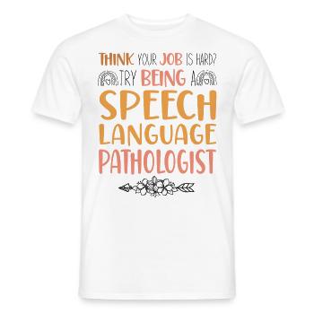 Speech Therapist Therapy Assistant - Männer T-Shirt - Weiß - Vorne - AI Model Male 178 dark (178cm)