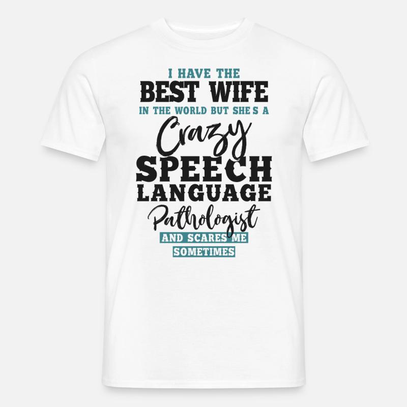 Speech Therapist Therapy Assistant - Männer T-Shirt - Weiß