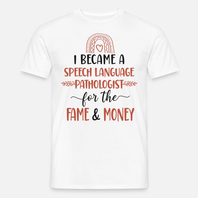 Speech Therapist Therapy Assistant - Männer T-Shirt - Weiß