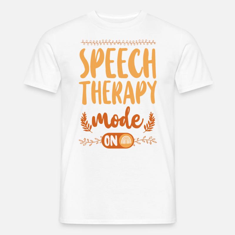Speech Therapist Therapy Assistant - Männer T-Shirt - Weiß