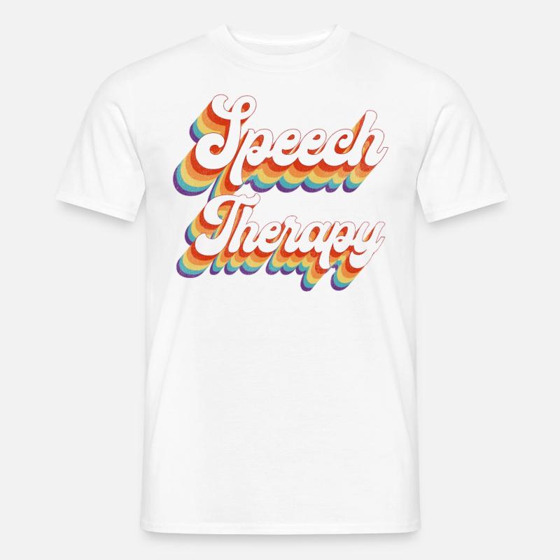 Speech Therapist Therapy Assistant - Männer T-Shirt - Weiß