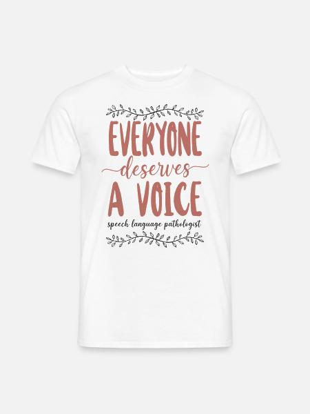 Speech Therapist Therapy Assistant - Männer T-Shirt - Weiß
