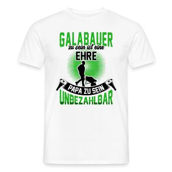 Galabauer ist eine Ehre Gartenbau Galabau - Männer T-Shirt - Weiß - Vorne - AI Model Male 178 dark (178cm)