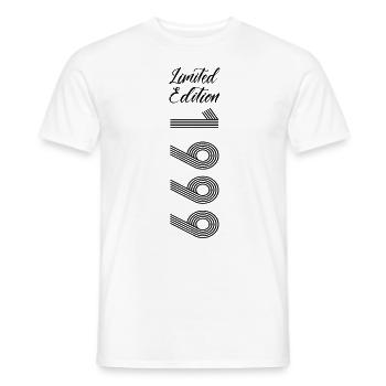 Limited Edition 1999 - Männer T-Shirt - Weiß - Vorne - AI Model Male 178 dark (178cm)
