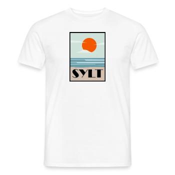 sylt - Männer T-Shirt - Weiß - Vorne - AI Model Male 178 dark (178cm)