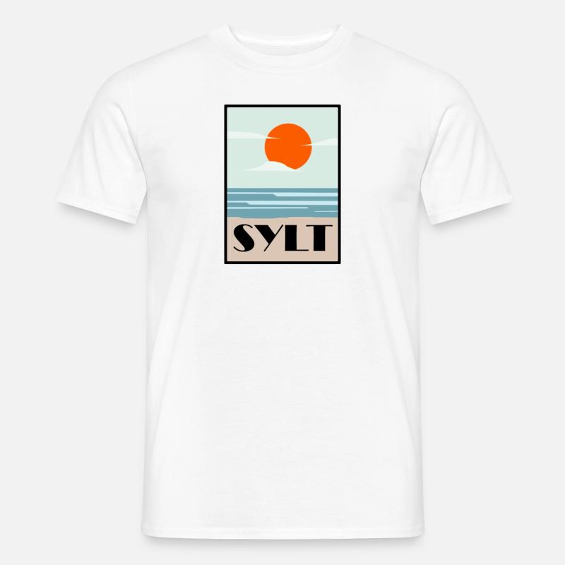 sylt - Männer T-Shirt - Weiß