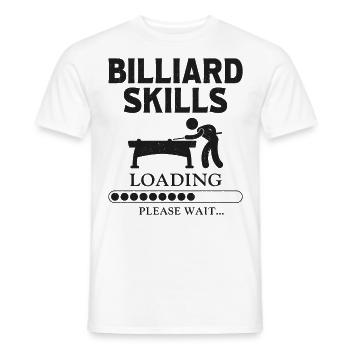 Billiards Pool Player Ball Vintage - Men's T-Shirt - white - Front - AI Model Male 178 dark (178cm)