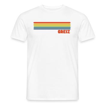 Greiz Regenbogen - Männer T-Shirt - Weiß - Vorne - AI Model Male 178 dark (178cm)