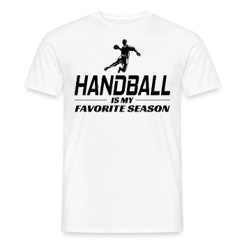 Handball Joueur Sport Équipe Handballeur - T-shirt homme - blanc - Devant - AI Model Male 178 dark (178cm)