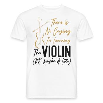Violoniste Il n’y a pas de violoniste - T-shirt homme - blanc - Devant - AI Model Male 178 dark (178cm)