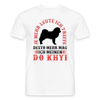Do Khyi mehr mögen Tibetmastiff Tibetdogge - Männer T-Shirt - Weiß - Vorne - AI Model Male 178 dark (178cm)