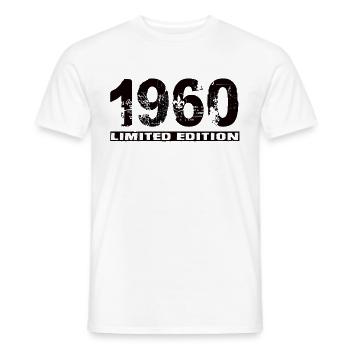 Édition limitée 1960 - T-shirt homme - blanc - Devant - AI Model Male 178 dark (178cm)