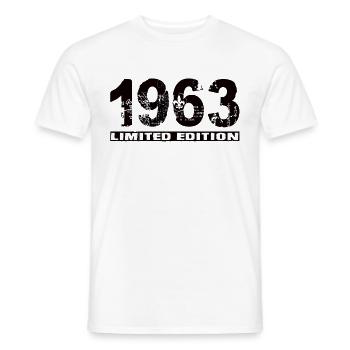 Édition limitée 1963 - T-shirt homme - blanc - Devant - AI Model Male 178 dark (178cm)