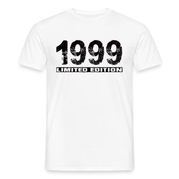 Limited Edition 1999 - Männer T-Shirt - Weiß - Vorne - AI Model Male 178 dark (178cm)