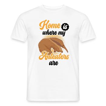 Le fourmilier est ma maison Ours mangeur de fourmis - T-shirt homme - blanc - Devant - AI Model Male 178 dark (178cm)