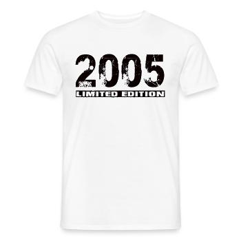 Limited Edition 2005 - Männer T-Shirt - Weiß - Vorne - AI Model Male 178 dark (178cm)