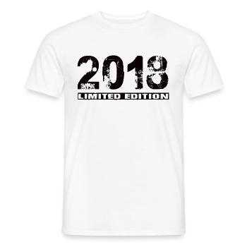 Limited Edition 2018 - Männer T-Shirt - Weiß - Vorne - AI Model Male 178 dark (178cm)