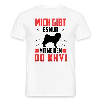 Nur mit meinem Do Khyi Tibetmastiff Tibetdogge - Männer T-Shirt - Weiß - Vorne - AI Model Male 178 dark (178cm)