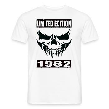 Édition limitée 1982 - T-shirt homme - blanc - Devant - AI Model Male 178 dark (178cm)
