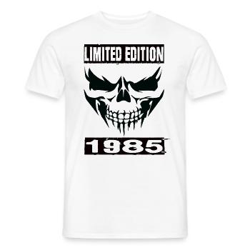 Édition limitée 1985 - T-shirt homme - blanc - Devant - AI Model Male 178 dark (178cm)