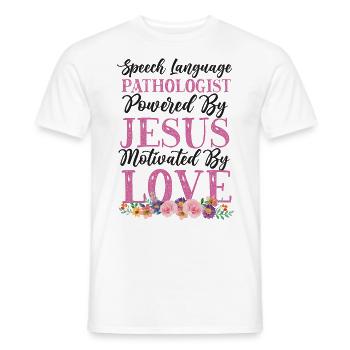 Speech Therapist Therapy Assistant - Männer T-Shirt - Weiß - Vorne - AI Model Male 178 dark (178cm)
