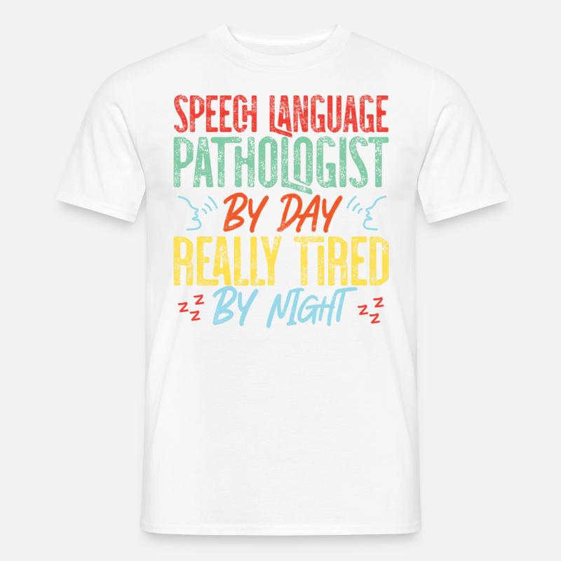 Speech Therapist Therapy Assistant - Männer T-Shirt - Weiß