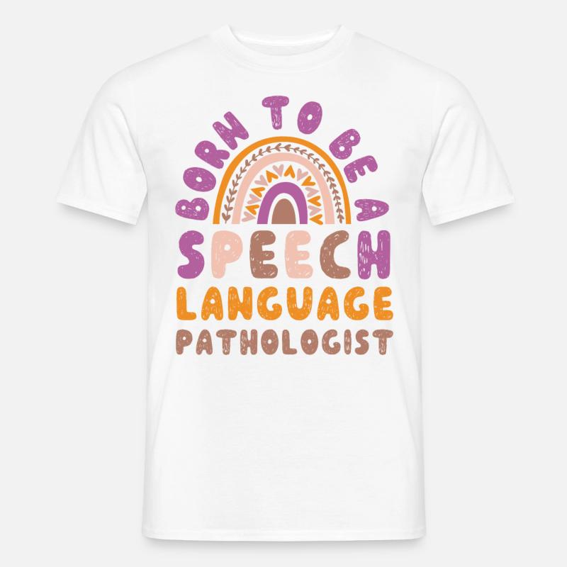 Speech Therapist Therapy Assistant - Männer T-Shirt - Weiß