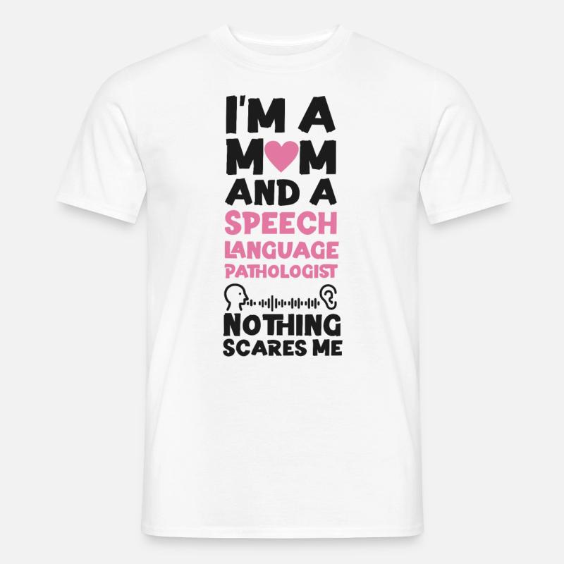 Speech Therapist Therapy Assistant - Männer T-Shirt - Weiß