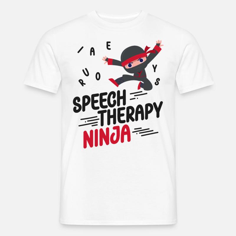 Speech Therapist Therapy Assistant - Männer T-Shirt - Weiß