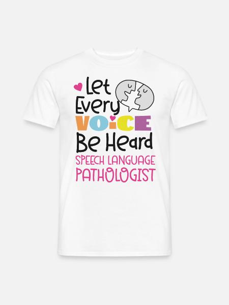 Speech Therapist Therapy Assistant - Männer T-Shirt - Weiß